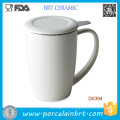 Kreative Farbe Optioal Ceramic Teetasse mit strainless Stahl Infuser